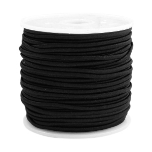 Filo elastico colorato 1.5mm nero