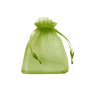 Sacchetti in organza 7x9 cm verde oliva