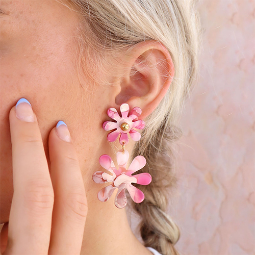 Idee per creare orecchini accattivanti con fiori e cuori Plexx