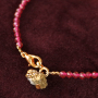 Braccialetti carini con perline sfaccettate in pietra naturale con effetto cristallo!