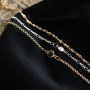Questa &egrave; la tendenza per l&rsquo;auttuno e l&rsquo;inverno 2019 - 2020! Orecchini, bracciali e collane con vetro effetto cristallo e catene a rol&ograve;