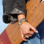 Realizza cavigliere, bracciali e collane con perline katsuki, conchiglie cipree, coda di topo e catena a rol&ograve;. 