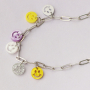 Realizza bellissime creazioni con questi ciondoli smiley di tendenza in plexx e metallo DQ.