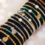 Puoi usare queste perline sfaccettate rotonde per una bella collezione di bracciali