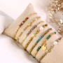 Puoi usare queste perline sfaccettate rotonde per una bella collezione di bracciali