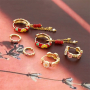 Idee creative con gli orecchini a cerchio in metallo TQ in ottone con fiori  