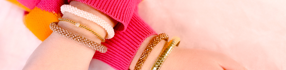 Bracciali con perline sfaccettate