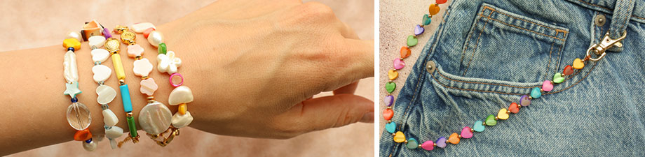 Nuove perline di conchiglia: colorata e versatile!