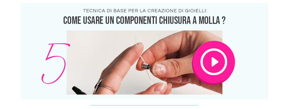 come usare un componenti chiusura a molla ?