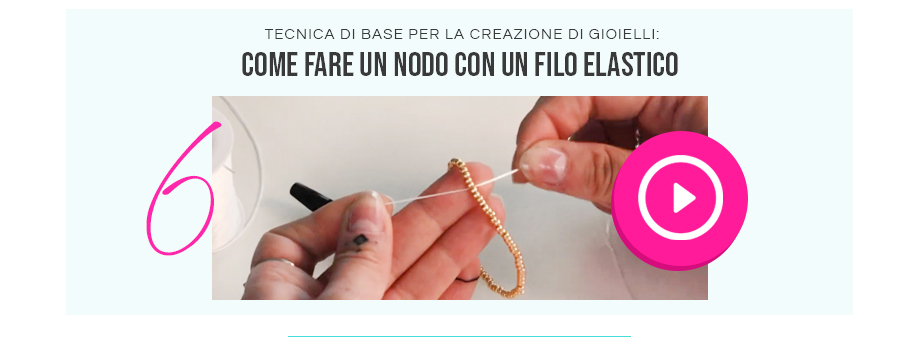 come fare un nodo con un filo elastico